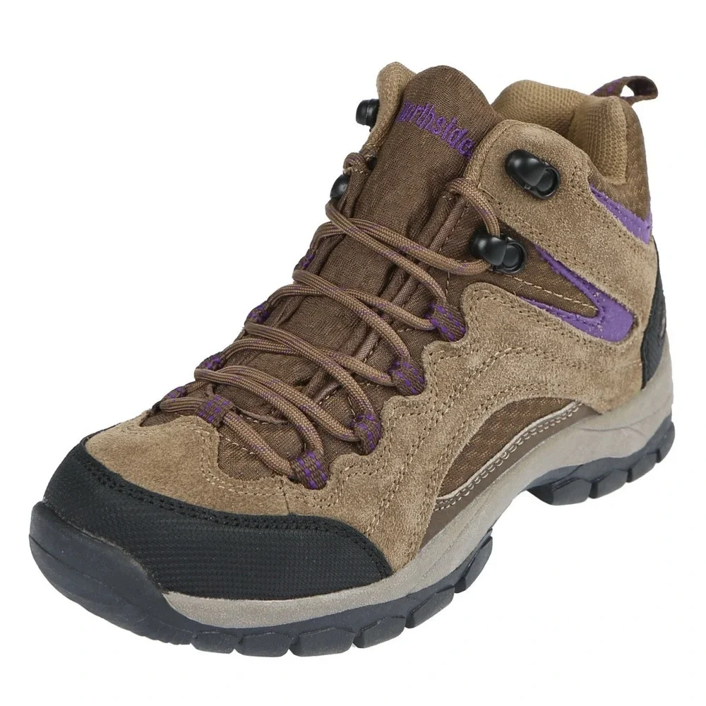 Northside Women's 9.5 Hiking Boots Waterproof‎ Trail Shoe Brown Purple Walking